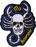 Scorpio Skull Zodiac Sign Patch