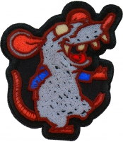 Sewer Rat Iron on Patch