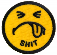 Shit Smiley Face Patch | Embroidered Patches
