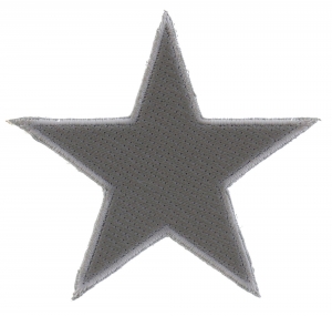 Silver Star Patch | Embroidered Patches