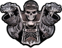 Skeleton Rider Biker Patch FAFO