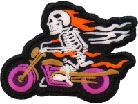 Skelo Rider Biker Patch Embroidered