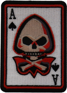 Skull Ace of Spades Skull Patch
