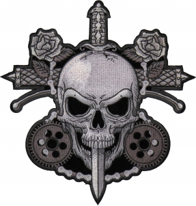 Skull and Roses Patch