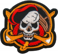 Skull Pirate Patch Embroidered