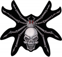 Skull Spider Large Back Patch