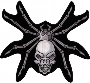 Skull Spider Large Back Patch