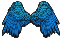 Small Beautiful Angel Wings Blue Patch | Embroidered Patches Small Beautiful Angel Wings Blue Patch | Embroidered Patches
