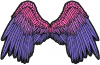 Small Beautiful Angel Wings Pink Patch | Embroidered Patches Small Beautiful Angel Wings Pink Patch | Embroidered Patches