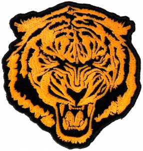 Small Orange Baron Tiger Patch | Embroidered Patches