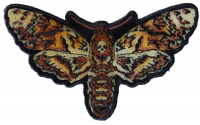 Small Psycho Moth Patch with Skull
