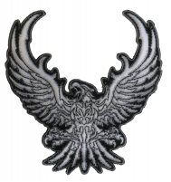 Small Silver Eagle Patch