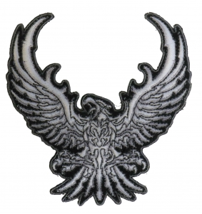 Small Silver Eagle Patch