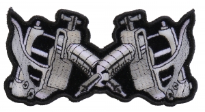 Small Tattoo Guns Patch