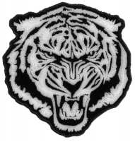 Small White Baron Tiger Patch | Embroidered Patches