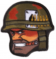 Soldier Cigar Ace of Spades Bullets and Helmet Patch