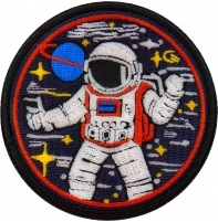 Space Cowboy Astronaut Patch Embroidered