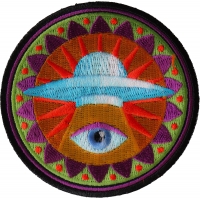 Spiritual Eye UFO Iron on Patch