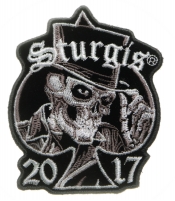 Sturgis 2017 Patch Tall Hat Skull Sturgis 2017 Patch Tall Hat Skull