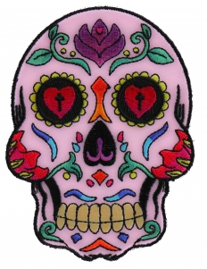 Sugar Skull Pink Patch Sugar Skull Pink Patch