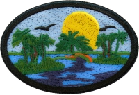 Sunset Paradise Iron on Patch