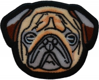 Sweet Pug Dog Iron on Patch