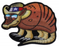 Texas Armadillo Patch For Texan Natives