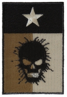 Texas Flag Skull Patch