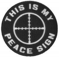 This Is My Peace Sign Patch | Embroidered Patches
