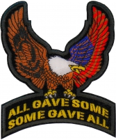 Us POW MIA Upwing Eagle Rocker Small Patch | US POW MIA Military Veteran Patches