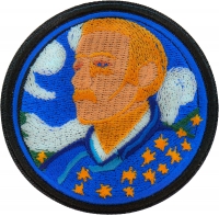 Van Gogh Nut Cake Patch Embroidered