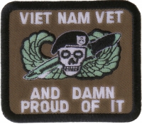 Vietnam Vet And Damn Proud Of It Patch | US Military Vietnam Veteran Patches