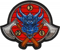 Viking Dragon and Axes Patch