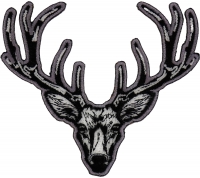 White Deer Head Patch