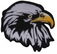 White Eagle Facing Right Patch | Embroidered Patches