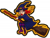 Witch on a Broom Patch