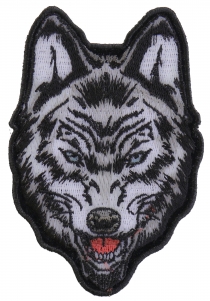 Wolf Small Iron on Patch Wolf Small Iron on Patch