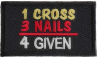 1 Cross 3 Nails 4 Given Patch | Embroidered Patches