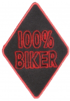 100 Percent Biker Patch | Embroidered Patches 100 Percent Biker Patch | Embroidered Patches