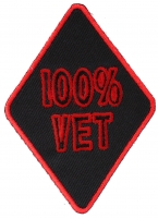 100 Percent Vet Patch | US Military Veteran Patches 100 Percent Vet Patch | US Military Veteran Patches