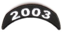 2003 Upper Rocker Patch In Black White