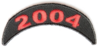 2004 Upper Year Rocker Patch In Red