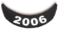 2006 Lower Rocker Patch In Black White