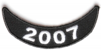2007 Lower Rocker Patch In Black White