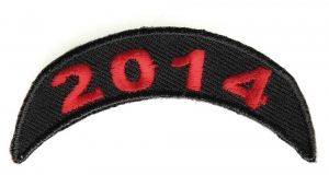2014 Top Rocker Patch In Red 2014 Top Rocker Patch In Red