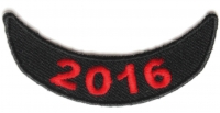 2016 Red Lower Rocker Patch