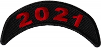2021 Year Rocker Patch Upper Red 2021 Year Rocker Patch Upper Red