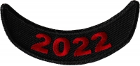 2022 Red Lower Rocker Year Patch