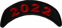 2022 Red Upper Rocker Year Patch
