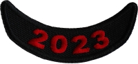 2023 Year Patch Lower Rocker Red 2023 Year Patch Lower Rocker Red